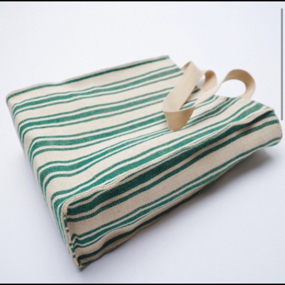 ZARA - fabric shopper tote bag